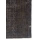 Handmade Turkish Vintage Area Rug Over-Dyed in Gray for Modern Interiors