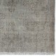 Vintage Oriental Rug ReDyed in Gray Color for Contemporary Interiors