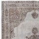 Vintage Handmade Turkish Rug Over-Dyed in Gray, Great for Modern Interiors