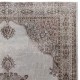 Vintage Handmade Turkish Rug Over-Dyed in Gray, Great for Modern Interiors