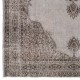 Vintage Handmade Turkish Rug Over-Dyed in Gray, Great for Modern Interiors