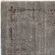 Contemporary Handmade Turkish Area Rug in Gray Color