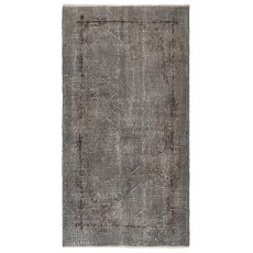 Contemporary Handmade Turkish Area Rug in Gray Color
