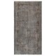 Gray Color OVERDYED Handmade Vintage Turkish Rug