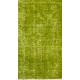 Vintage Handmade Turkish Rug Over-dyed in Light Green Color for Modern Home & Office