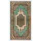 Vintage Handmade Area Rug. Traditional Wool Carpet from Turkey. ca 1970.