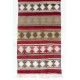 Hand-woven Vintage Anatolian Runner Kilim (Flat-weave) with Geometric Design