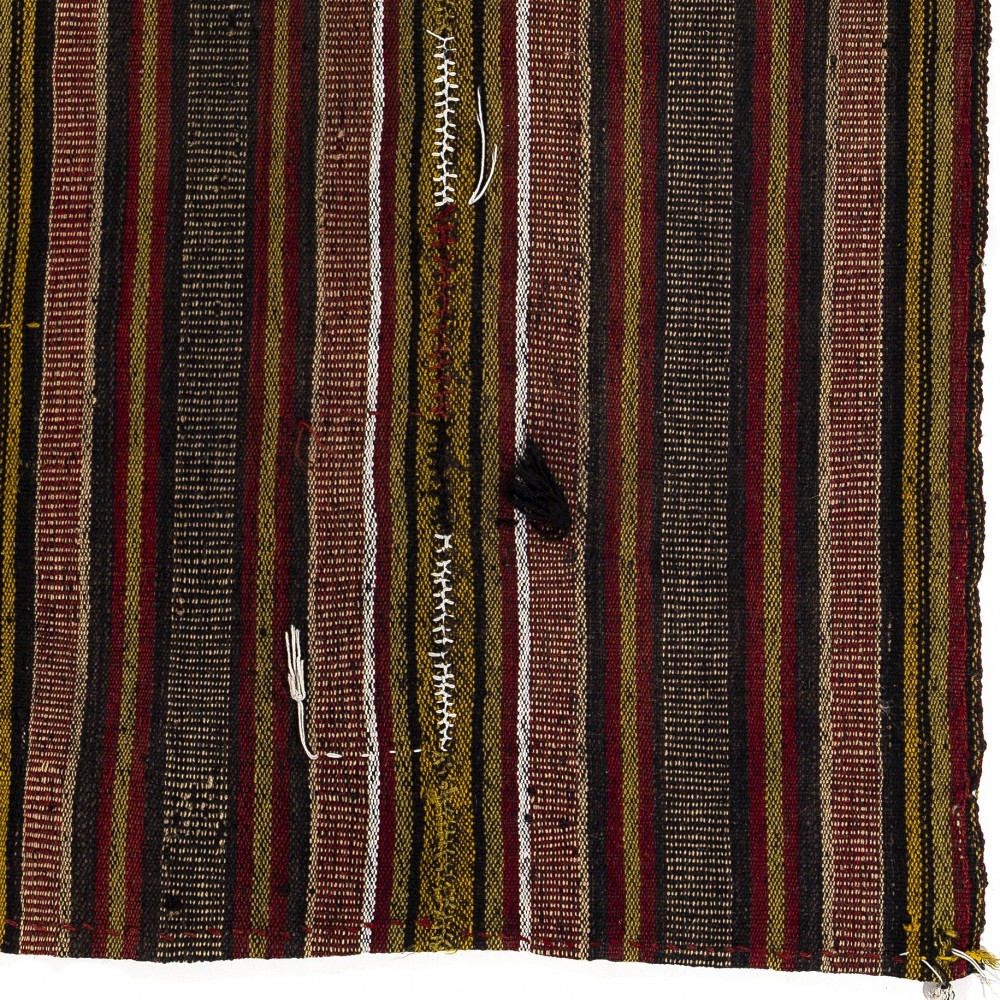 Vintage Striped Kilim, Handwoven Tribal Rug, Flatweave Wall Hanging Vintage Striped Kilim, Handwoven Tribal Rug, Flatweave Wall Hanging