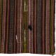 Vintage Striped Kilim, Handwoven Tribal Rug, Flatweave Wall Hanging Vintage Striped Kilim, Handwoven Tribal Rug, Flatweave Wall Hanging