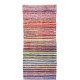 'Adjustable' Vintage Handwoven Cotton Rag Runner, Flat-Weave Kilim 'Adjustable' Vintage Handwoven Cotton Rag Runner, Flat-Weave Kilim