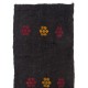 Hand-woven Vintage Anatolian Runner (Flat-weave), Natural Black Goat Wool Kilim