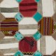 Vintage Anatolian Patchwork Kilim, Handmade Hexagon Design Flatweave Rug