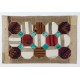 Anatolian Hexagon Design Patchwork Rug Made from Vintage Village Kilim Rugs