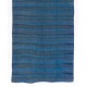 Striped Kilim Runner in Blue, Teal and Gray. All Wool