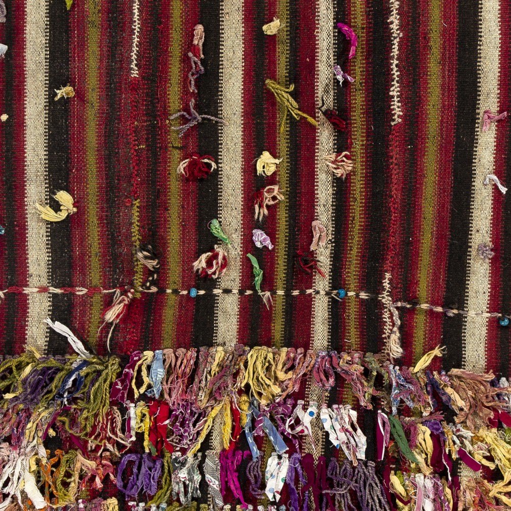 Colorful Tribal Kilim Rug, Handwoven Wool Flatweave Wall Hanging Colorful Tribal Kilim Rug, Handwoven Wool Flatweave Wall Hanging