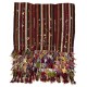 Colorful Hand-Woven Tribal Kurdish Wool Kilim. Flat-Weave Rug or Wall Hanging