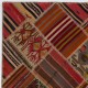 Vintage Turkish Patchwork Kilim, Handmade Colorful Geometric Flatweave Rug Vintage Turkish Patchwork Kilim, Handmade Colorful Geometric Flatweave Rug