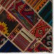 Vintage Turkish Patchwork Kilim, Handmade Colorful Geometric Flatweave Rug