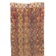 Vintage Turkish Jijim Runner, Colorful Handmade Flat-woven Rug, 100% Wool