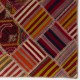 Vintage Handmade Turkish Patchwork Kilim, Colorful Tribal Flatweave Rug
