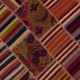 Vintage Handmade Turkish Patchwork Kilim, Colorful Tribal Flatweave Rug
