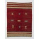 Hand-woven Vintage Anatolian Kilim, Flat-Weave Rug. 