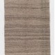 Striped Vintage Kilim Runner. 100% Natural Undyed light Brown Wool