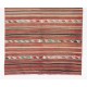 Striped Midcentury Nomadic Kilim Rug