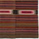 Vintage Handwoven Nomadic Anatolian Kilim, Wool Flatweave Rug