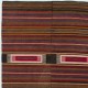 Vintage Handwoven Nomadic Anatolian Kilim, Wool Flatweave Rug