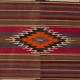 Vintage Handwoven Nomadic Anatolian Kilim, Wool Flatweave Rug