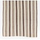 Striped Vintage Turkish Kilim Made of Natural Beige and Brown Wool