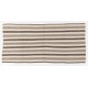 Striped Vintage Turkish Kilim Made of Natural Beige and Brown Wool