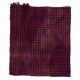 Handmade Central Anatolian Wool Kilim with Chequered Design in Blue and Red Color, Vintage Tablecloth Handmade Central Anatolian Wool Kilim with Chequered Design in Blue and Red Color, Vintage Tablecloth