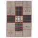 Vintage Hand-woven Turkish Patchwork Kilim Rug. Custom Options Available
