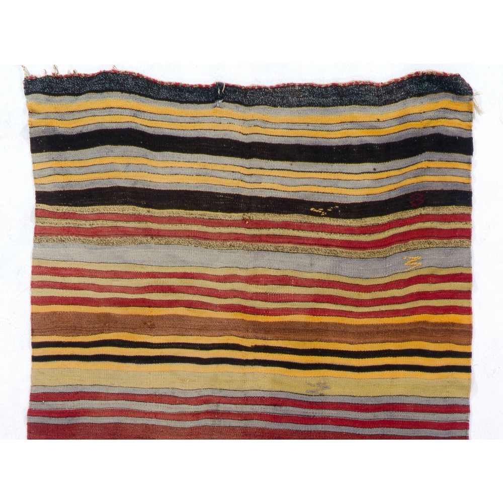 Hand-woven Vintage Central Anatolian Kilim (Flat-weave), All Wool