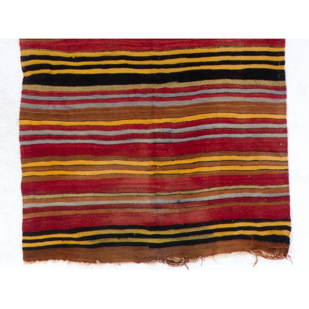 Hand-woven Vintage Central Anatolian Kilim (Flat-weave), All Wool