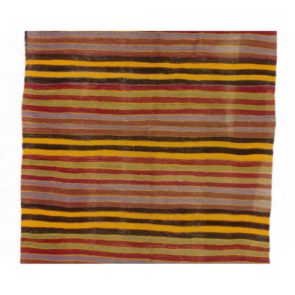 Hand-woven Vintage Central Anatolian Kilim (Flat-weave), All Wool