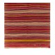Handmade Kilim Runner with Colorful Stripes. Vintage Red Hallway Rug