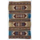 Vintage Nomadic Kilim, Flat-Woven Wool Floor Covering