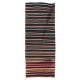 Hand-woven Vintage Turkish Kilim (Flat-weave), Striped Runner Rug, All Wool