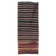 Hand-woven Vintage Turkish Kilim (Flat-weave), Striped Runner Rug, All Wool