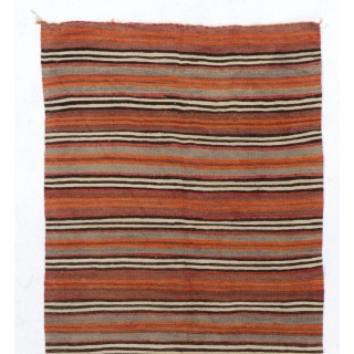 Hand-woven Vintage Central Anatolian Kilim (Flat-weave), All Wool Hand-woven Vintage Central Anatolian Kilim (Flat-weave), All Wool