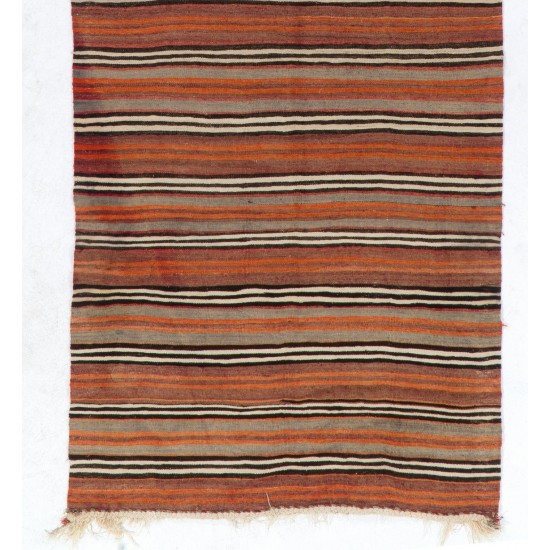 Hand-woven Vintage Central Anatolian Kilim (Flat-weave), All Wool