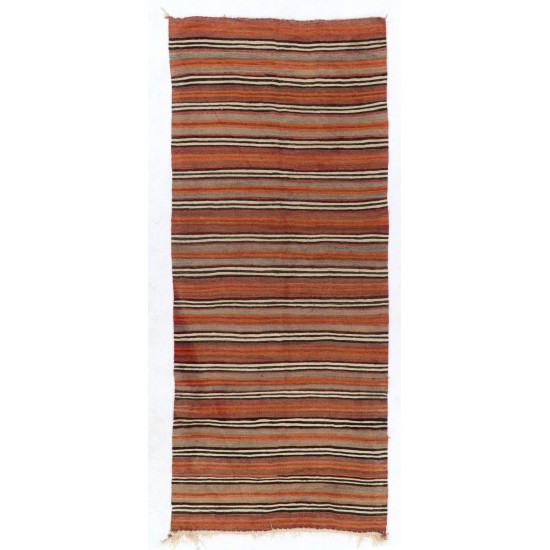 Hand-woven Vintage Central Anatolian Kilim (Flat-weave), All Wool