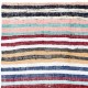 Vintage Handwoven Striped Cotton Kilim, Flatweave Rag Rug for Home or Office Vintage Handwoven Striped Cotton Kilim, Flatweave Rag Rug for Home or Office