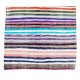 Colorful Striped Cotton Kilim, Flat-Weave Rug