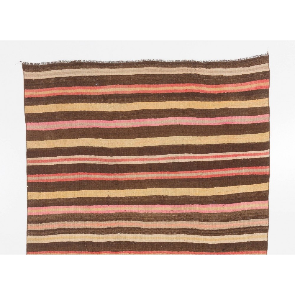 Striped Midcentury Nomadic Kilim Runner
