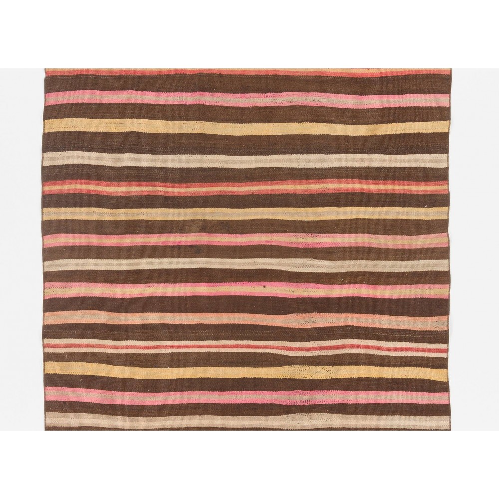 Striped Midcentury Nomadic Kilim Runner