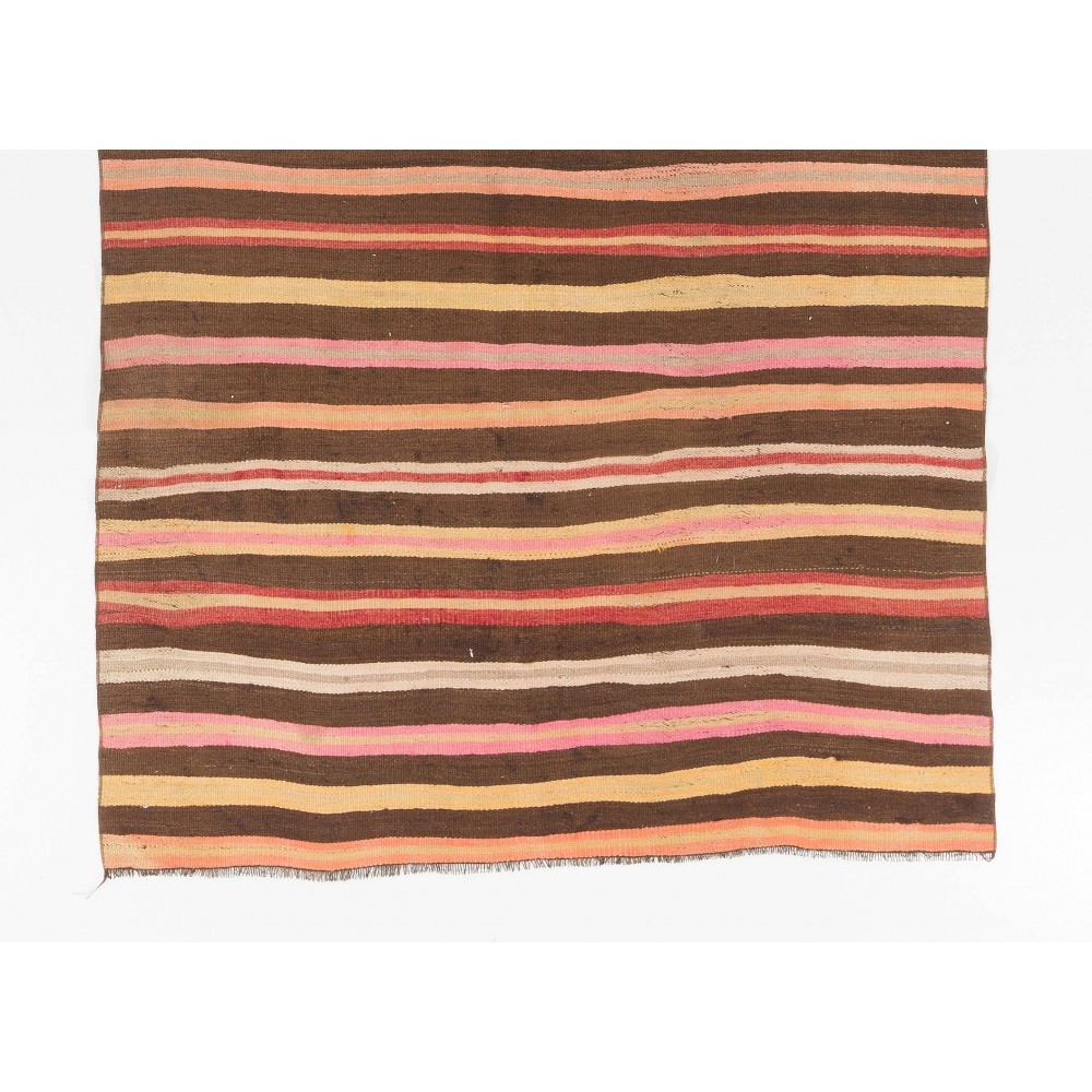 Striped Midcentury Nomadic Kilim Runner